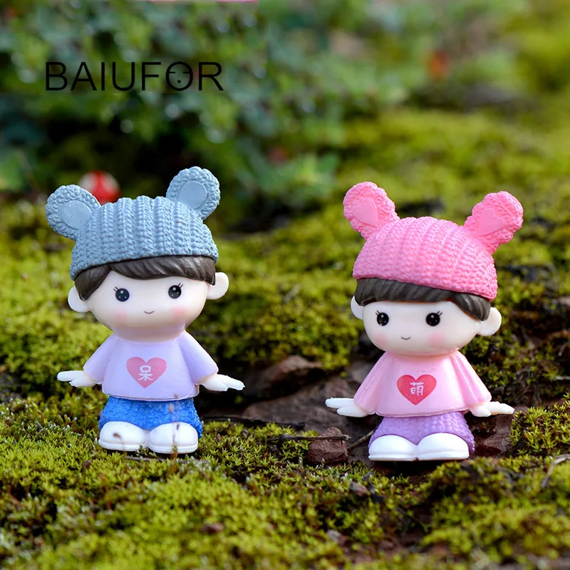 BAIUFOR милые пластиковые куклы для девочек и мальчиков ремесла сказочный сад