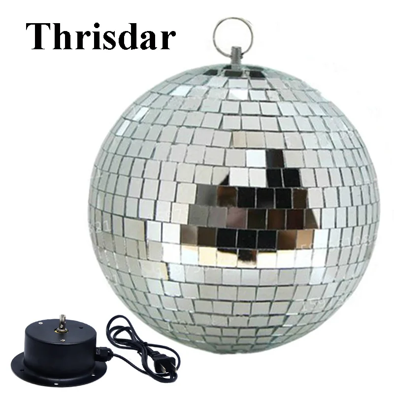 Thrisdar D15CM 20 см 25 см отражающее стекло Вращающийся Зеркальный Шар с двигателем переменного тока Pinspot Дискотека DJ сценический светильник KTV бар вечерние светильник
