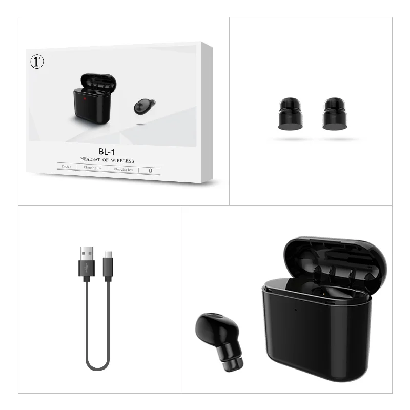 Новый Портативный BL1 Беспроводной Bluetooth наушники мини спортивные bluetooth гарнитура