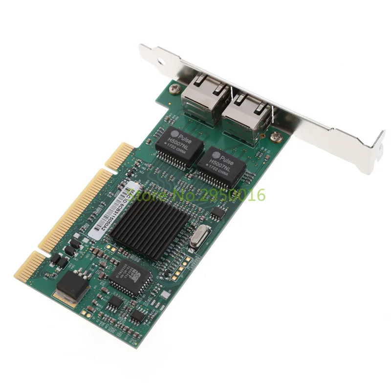 Сетевая карта Gigabit Dual PCI RJ45 Ethernet Lan 10/100/1000 Мбит/с для Intel 82546 высокое качество C26|network