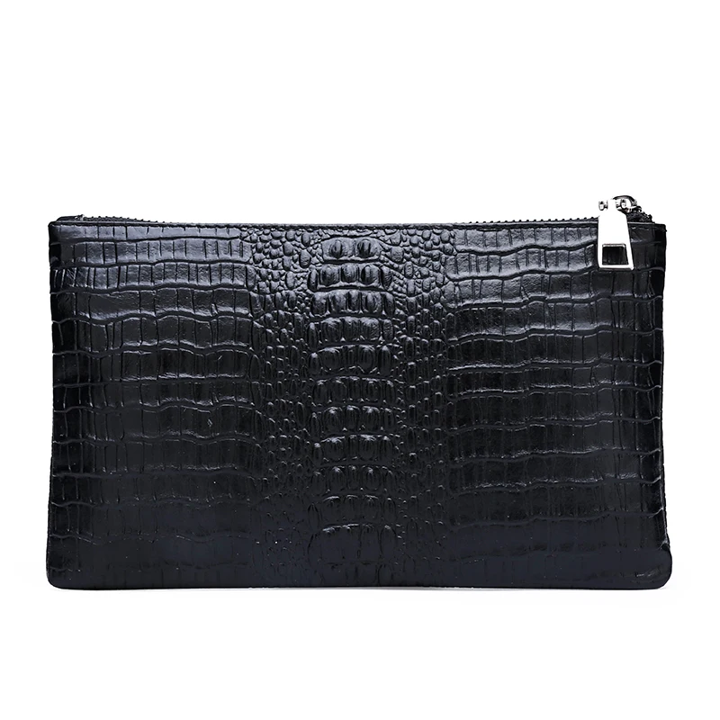 menpurnai black hand wallets alligator leather wallet men purse long wallet male clutch bag crocodile pattern carteira masculina free global shipping