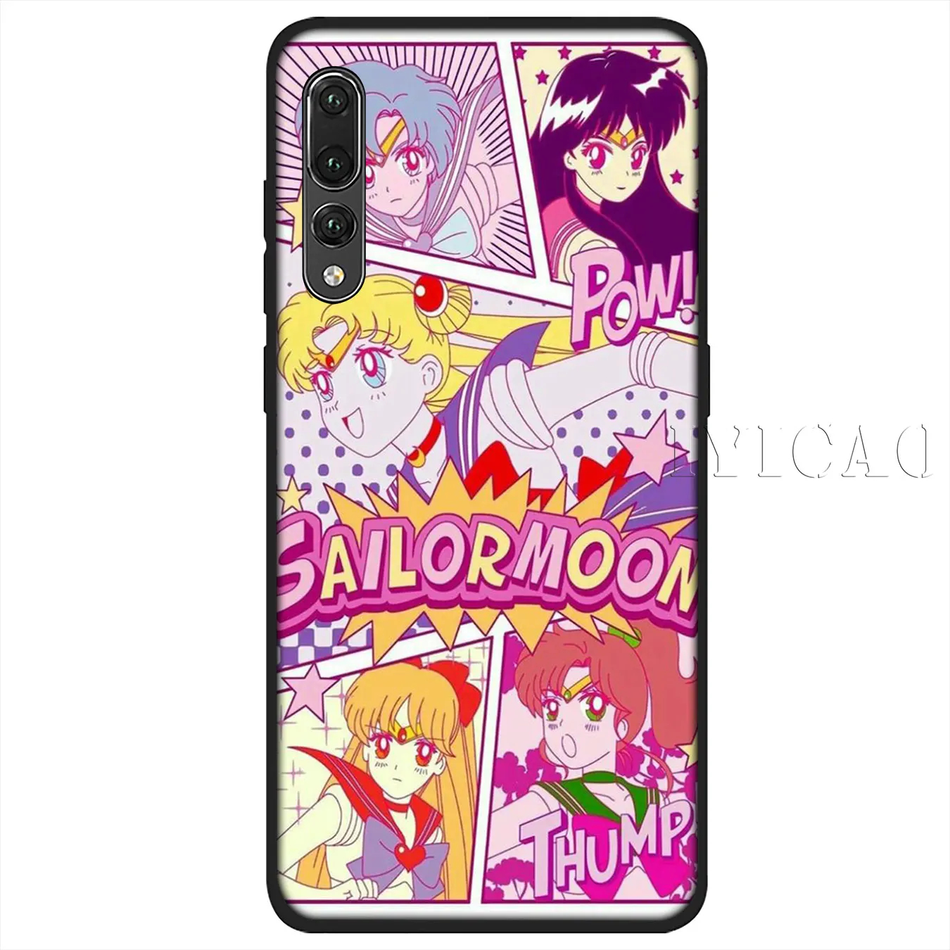 Мягкий чехол IYICAO Sailor Moon Mercury для Huawei P30 P20 Pro P10 P9 P8 Lite Mini 2017 2016 2015 P smart Z 2019 |