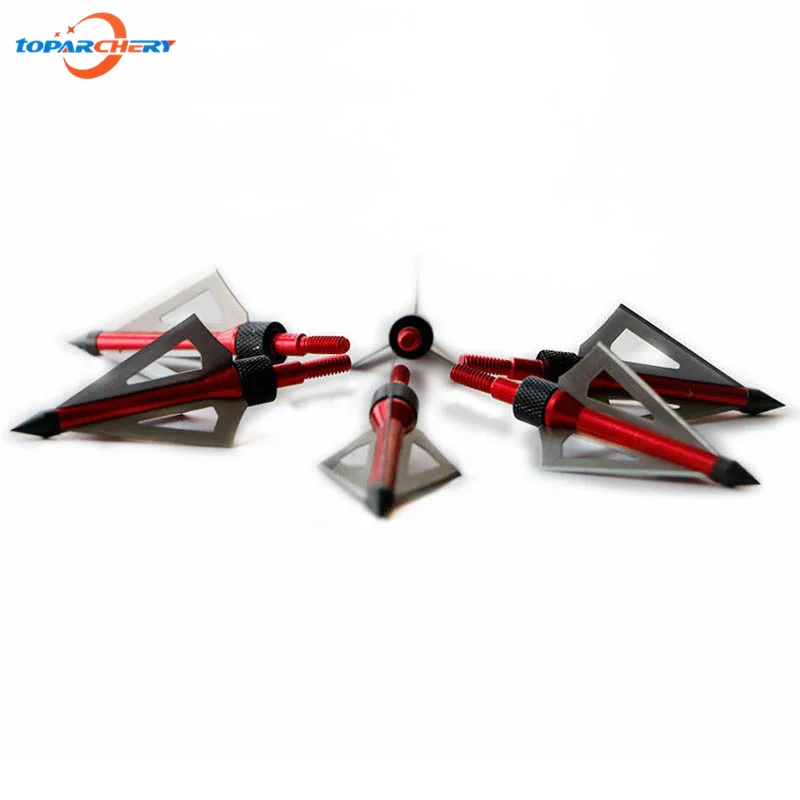 12 шт./лот красный стрельба из лука наконечник для стрелы 100GR 3 Лопасти складной лук