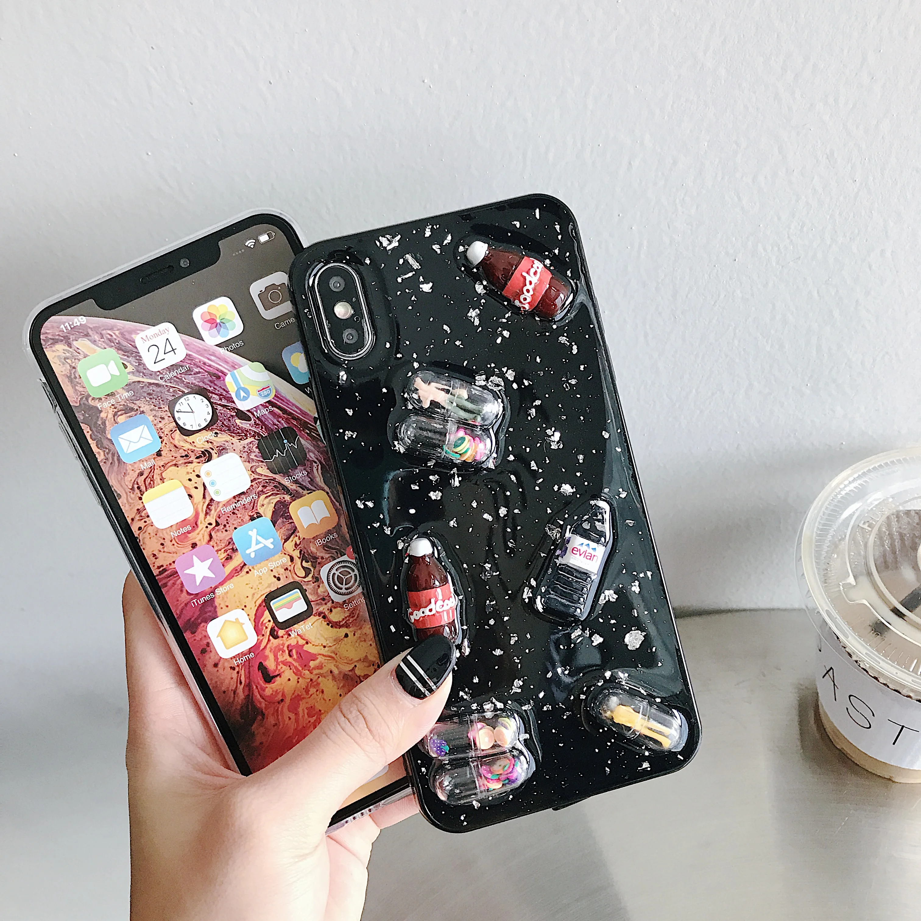 PIXIU 3D Кока злодей чехол для iPhone 7 8 6 6S Plus X XS XR Max Bling Высокое качество ТПУ задняя