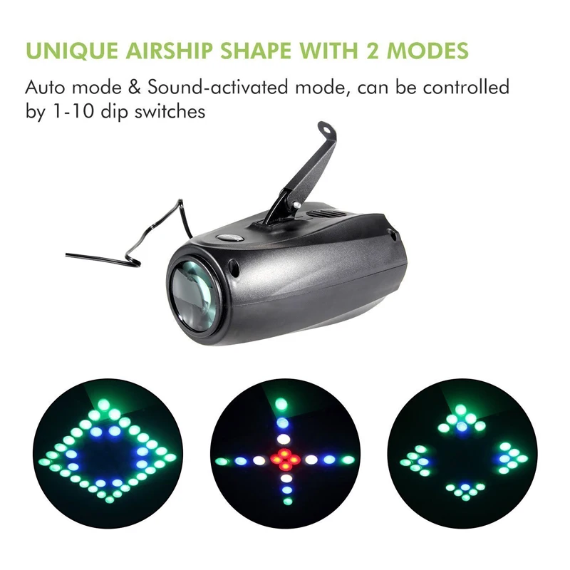 Узорное сценическое освещение 64 светодиода автоматический и голосовой