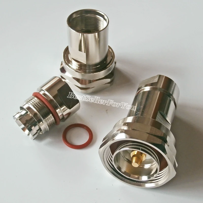 1 шт. 7/16 DIN штекер зажим для 1/2 &quotгофрированного кабеля RF разъем Стандартный|clamp