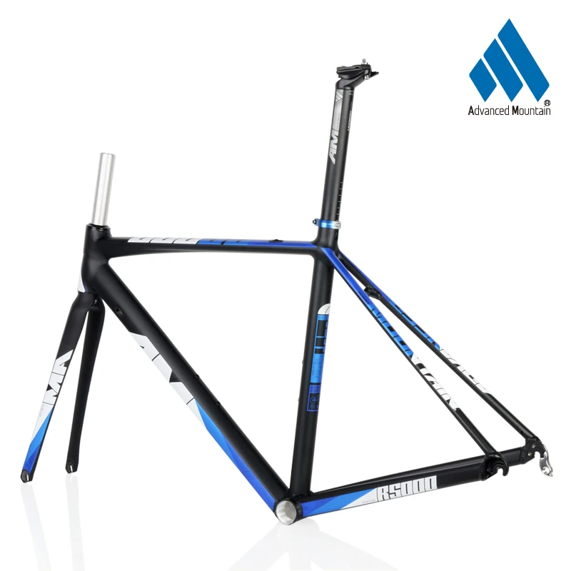 AM R5000 Lightweight Aluminium Alloy 700c Frame Carbon Fork 48/50/52cm Road Bicycle Racing Frameset