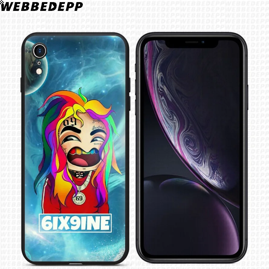Мягкий силиконовый чехол WEBBEDEPP 6ix9ine Tekashi для iPhone 11 Pro Xr Xs Max X или 10 8 7 6 6S Plus 5 5S SE Case |