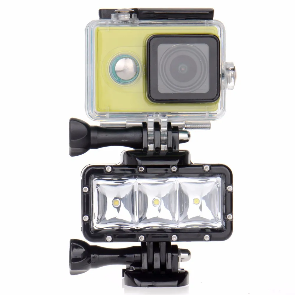 Лампа фонарик Go Pro для дайвинга водонепроницаемая светодиодная вспышка