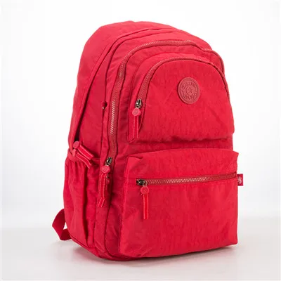 red TEGAOTE женский рюкзак для девочек-подростков Mochila Feminina, школьная сумка, рюкзак из нейлона, водонепроницаемый повседневный рюкзак для ноутбука, женский рюкзак - Цвет: red