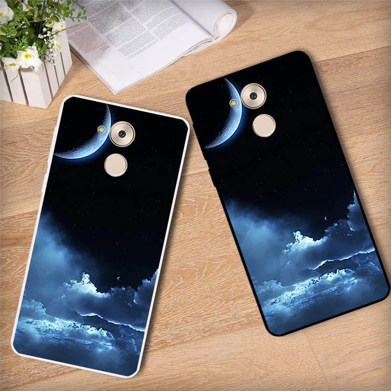 5 0 &quotдля Huawei enjoy 6S Honor 6C Nova сотовый телефон случаях черный матовый тонкий Радуга