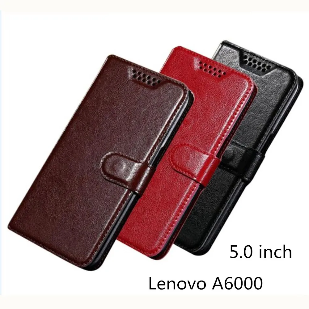Роскошный флип чехол в ретро стиле для Lenovo A6000 A6010 искусственная кожа + Мягкий