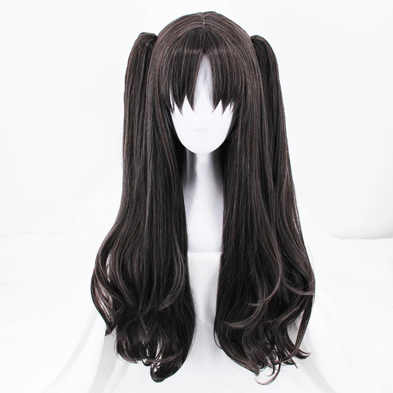 

Tohsaka парик Рин Fate Grand Order косплей парик Fate Stay Night Косплей волосы Tohsaka Rin черные длинные волнистые женские волосы + парик Кепка