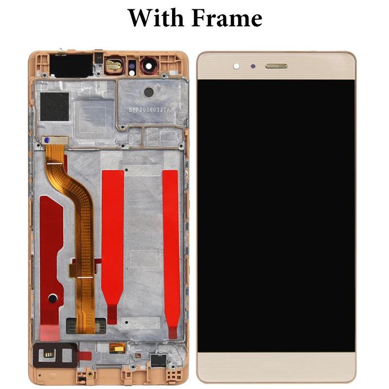 Для huawei P9 EVA-L09 EVA-L19 ЖК-дисплей Сенсорный экран с рамкой без битых пикселей Дисплей