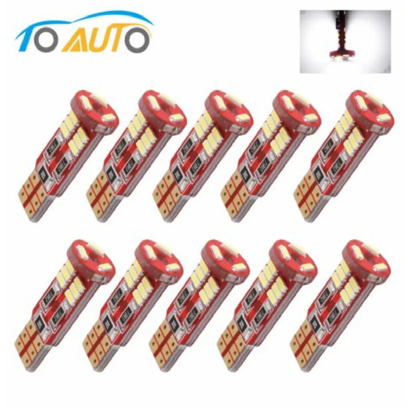 Светодиодные лампы Canbus 194 SMD T10 W5W 168 4014 10 светодиодный т. без ошибок