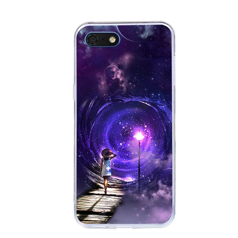 78 J& R чехол для телефона с рисунком звездного неба для huawei Y5 Prime Y5 Lite DRA-L21 DRA-L22 DRA-LX2 Мягкая силиконовая задняя крышка - Цвет: 78