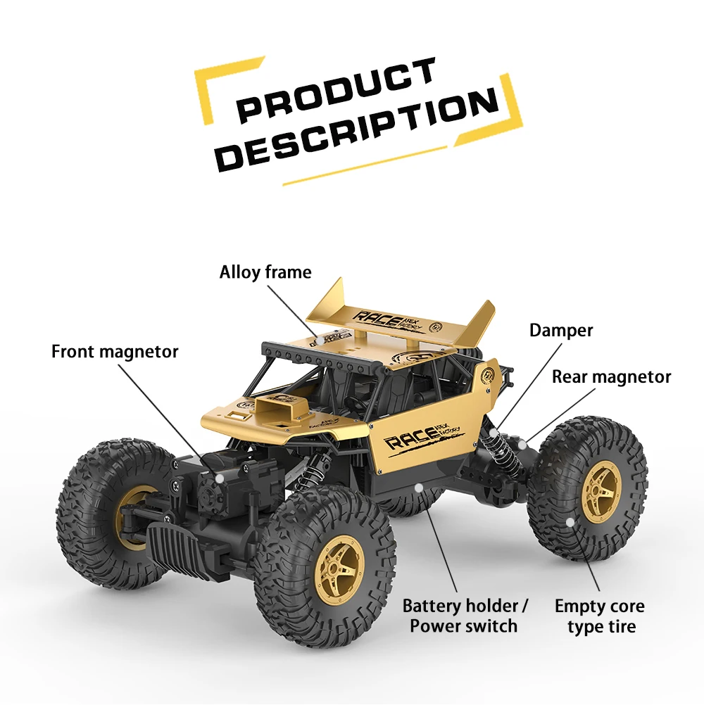 Радиоуправляемый автомобиль стойкость к падению 1:18 сплав 2 4G 4WD электрический