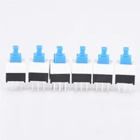 20pcslot wholesale electronic 77mm 6pin push tactile power micro switch self lock onoff button latching switch