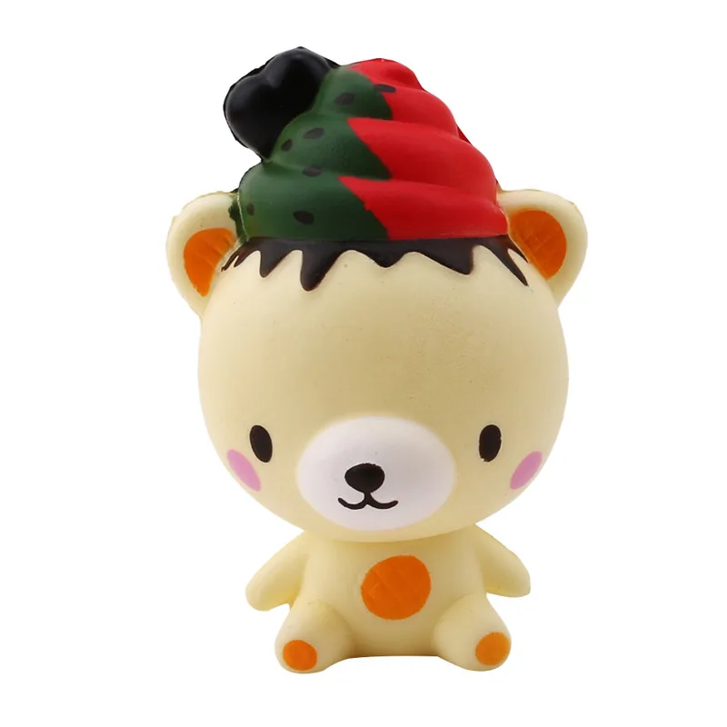 Милый мультяшный медведь форма Squeeze Toy медленный рост телефон ремни Rilakkuma