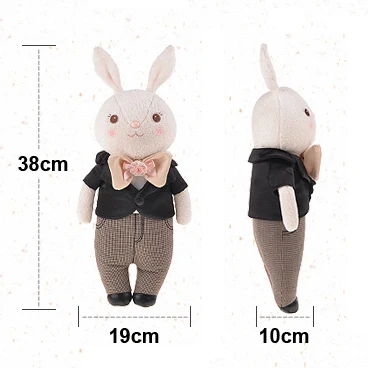 Оригинальный Плюшевый Кролик Metoo Tiramitu 38 см 2 дюйма|doll girl|cloth dollsdoll doll |