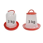 Ведро для кормления птицы 3 кг, автоматический чайник для напитков, фонтан для курицы, приборы для кормления цыплят, кормушка 1 шт.