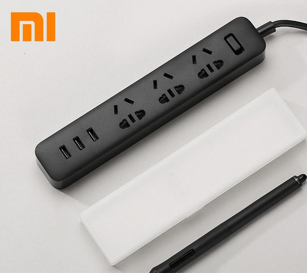 100% оригинальная умная электрическая розетка Xiaomi 3USB 1 87 м портативные