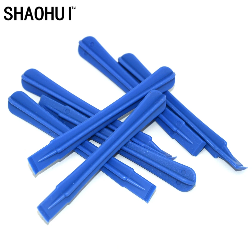 100pcs/lot Crowbar Daily Use Plastic Pry Bar Opening Repair Tools Round Handle Bent Head for iPhone iPad HTC Cell Phone Tablet |