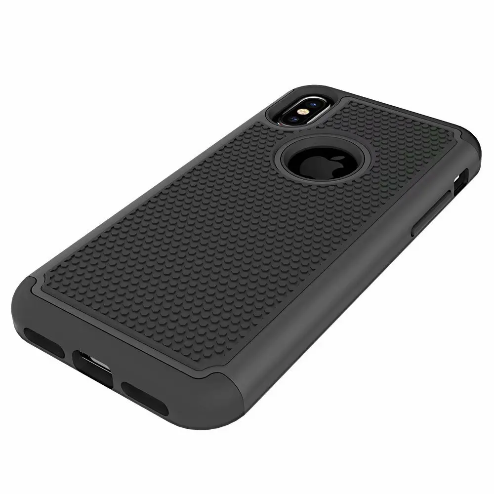 HYSOWENDLY чехол s для iPhone X Броня прочный жесткий PC + Мягкий силиконовый 7 Plus 8 8Plus