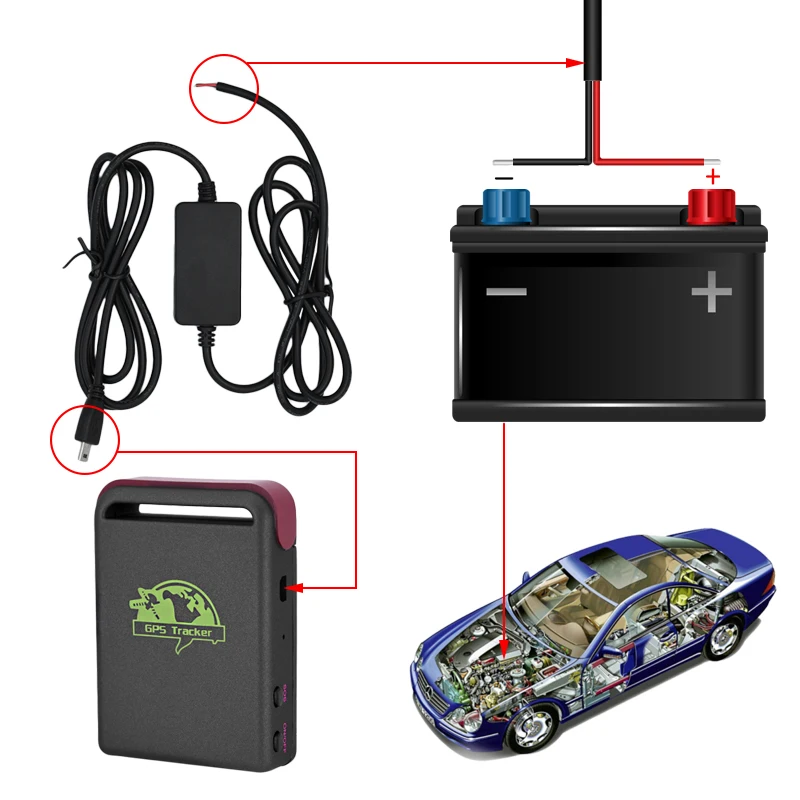 10 шт./лот автомобильный трекер TK102B с GPS GSM GPRS сигналом о превышении скорости SOS