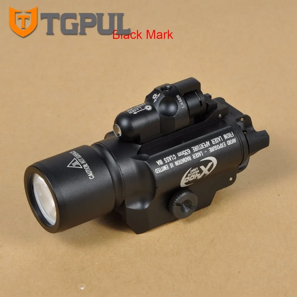 

TGPUL Tactical X400 Gun Light LED Flashlight for Pistol Handgun Laser Combo Light Hunting Scout Torch for Weaver Picatinny Rail