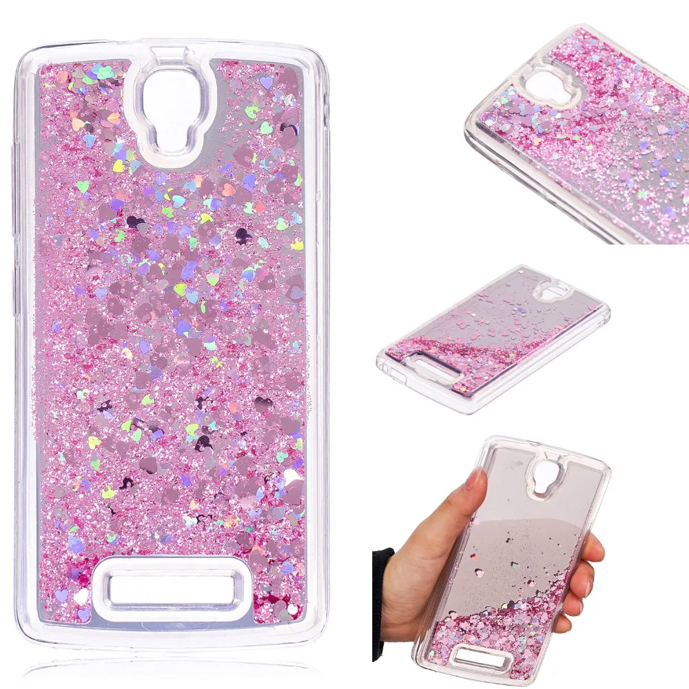 Cover Phone Case For ZTE Blade L5 L 5 / Plus 5.0&quot Dynamic Liquid Quicksand Glitter Mirror Style Back Shell Housing Luxury Bag |