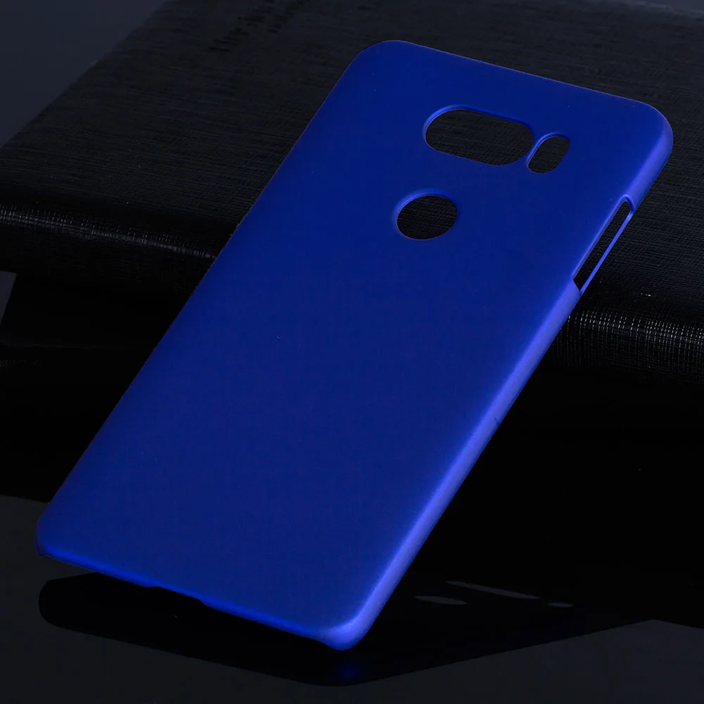 Blue Матовая Пластик Coque 6.0For Lg V30 чехол для Lg V30 плюс H930 H933 телефона чехол-лента на заднюю панель - Цвет: Blue