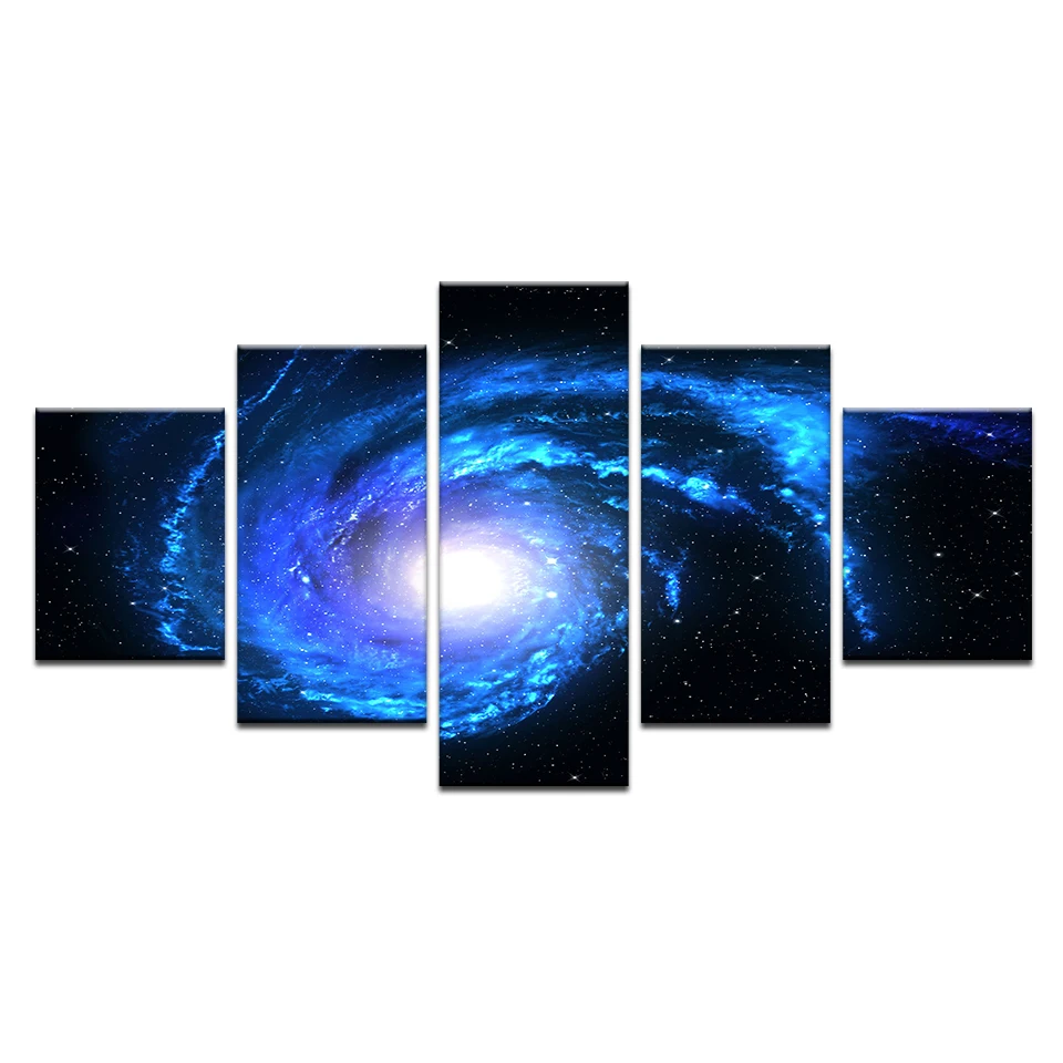 

Canvas Painting Wall Art Home Decor Living Room 5 Pieces Buautiful Star Filled Galaxy Poster Modular HD Printed Abstract Picture