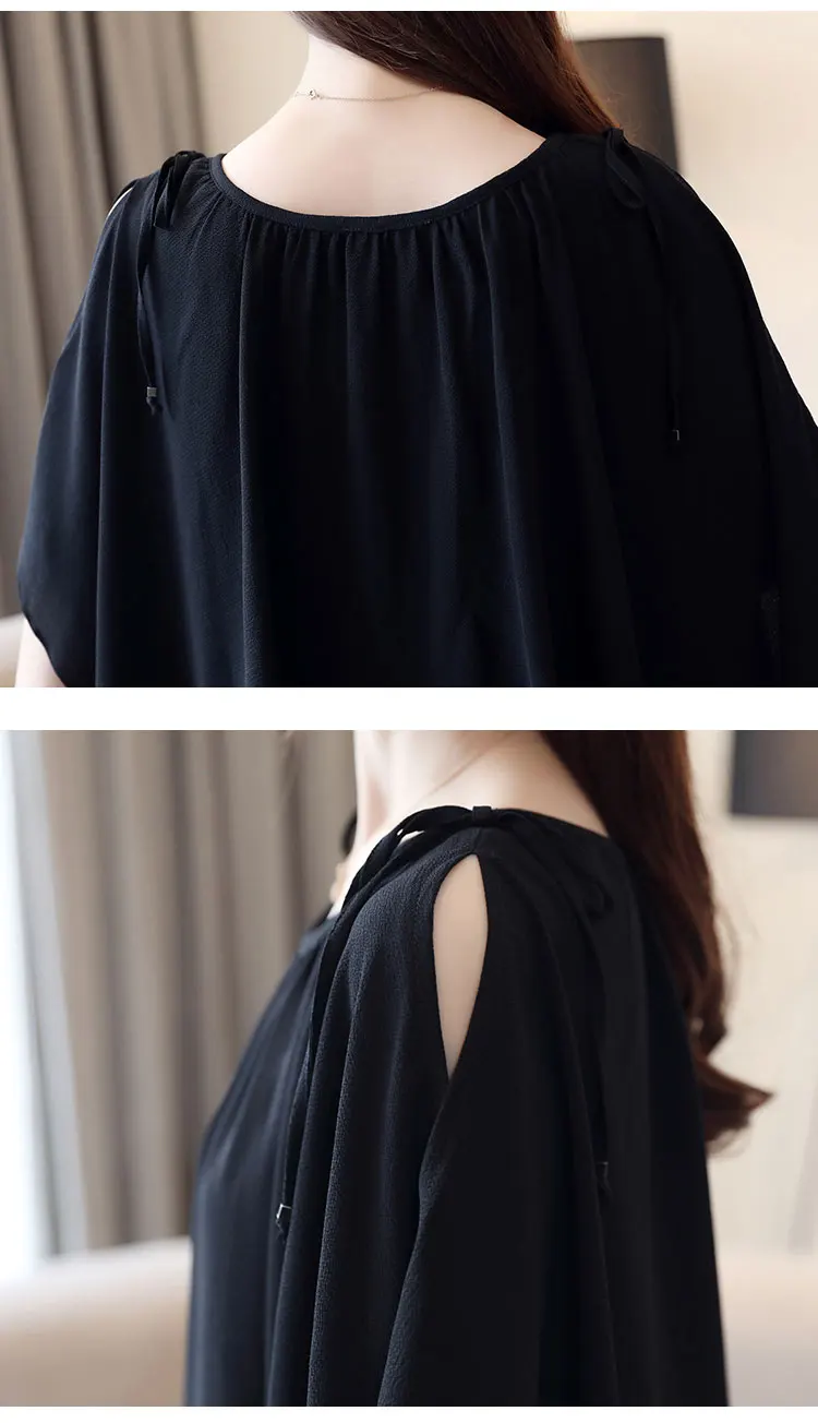 

Camisas Mujer Womens Tops and Blouses Women Summer Blouses 2021 Chemisier Femme Off Shoulder Top Women Chiffon Blouse 4208 50