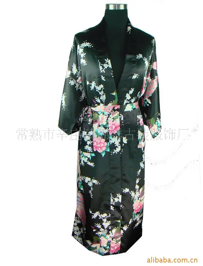 

Chinese Women's Silk Satin Robe Pajamas Sleepwear Gown