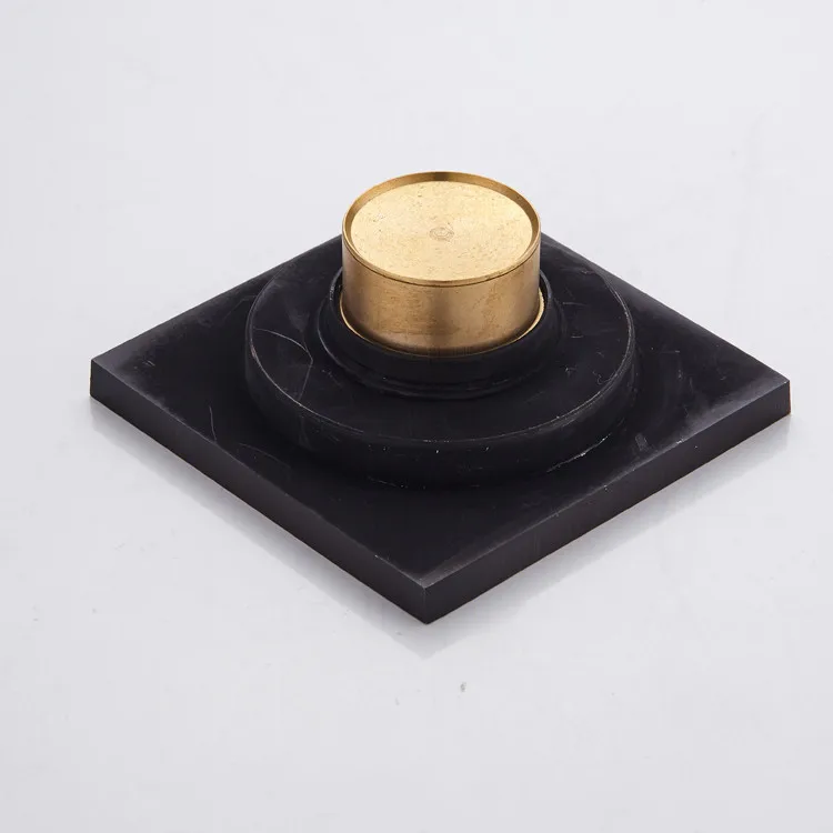 

Houmaid Bathroom New Arrival Antique Copper Deodorization Core Black Floor Brains Balcony Ancient Brass Square Strainer Drains