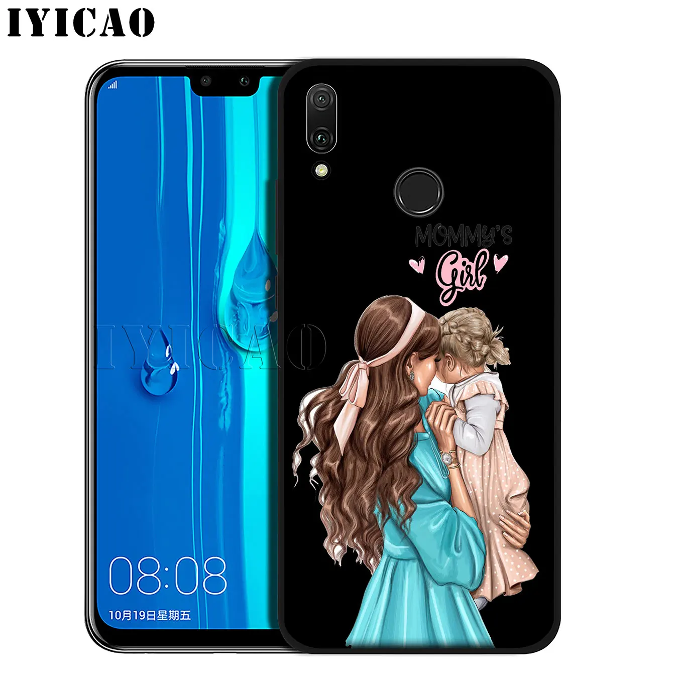 Black Brown Hair Baby Mom Girl Queen Soft Phone Case for Huawei Mate 30 20 10 Pro Nova 5I 5T 5 4 4E 3i 3 2i Lite Smart |