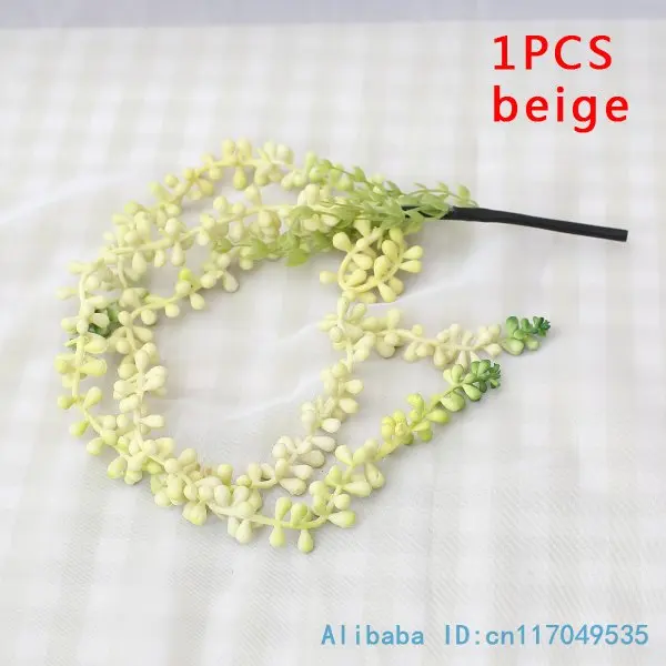 Искусственное пластиковое зеленое растение 1 шт. жемчужный хлорофитум украшение