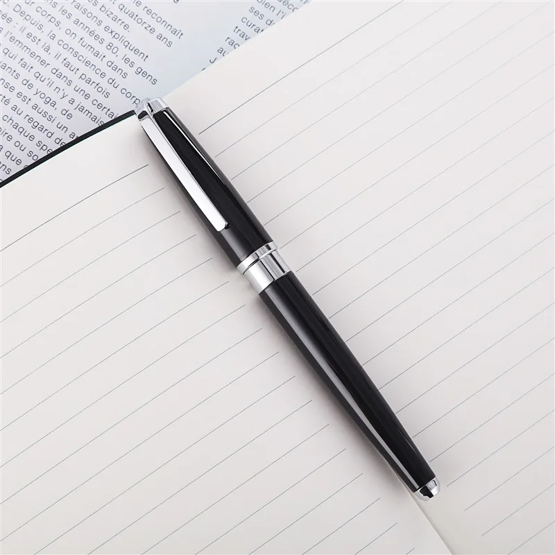 Silver Clip--One Pen Пикассо 918 Pimio Dreamy Полька черная с золотым зажимом роликовая ручка, благородная Подарочная коробка на выбор для мужчин и женщин бизнес офисная ручка - Цвет: Silver Clip--One Pen