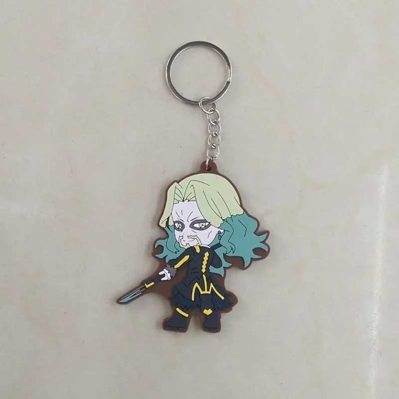 12 Резиновый брелок для ключей, 1 шт., Fate apocripha, аниме Joan of Arc, Jeanne d'Arc, Astolfo, Siegfried, Mordred, Atalanta, SemiramiS, E-G - Цвет: 12
