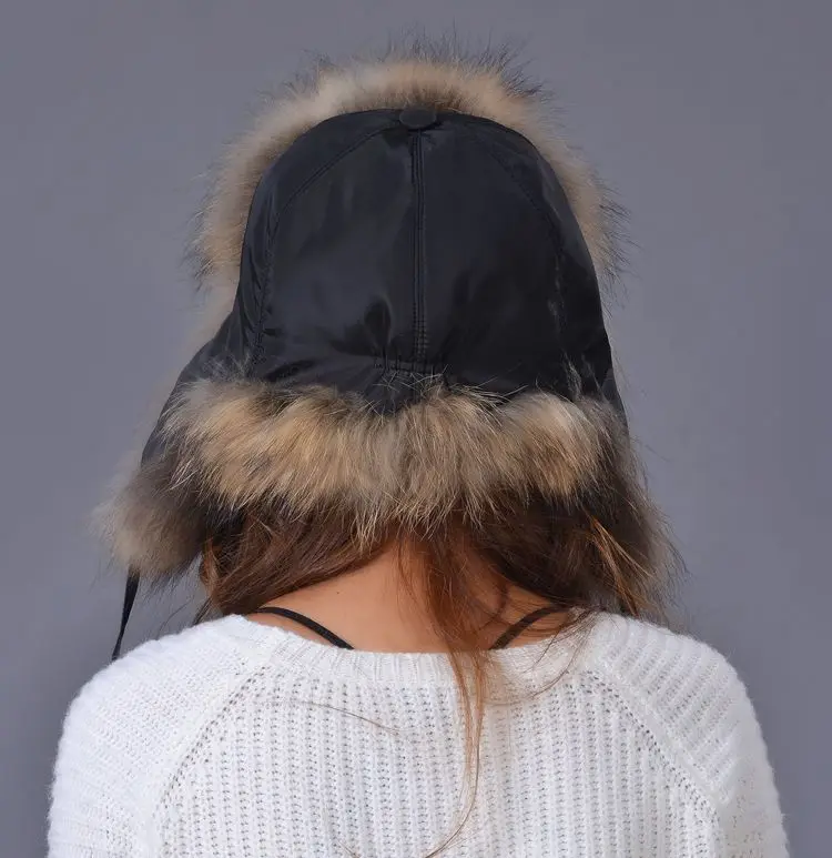 Для женщин натуральным лисьим мехом зимняя шапка ушанка/Запорожец бомбер Кепки