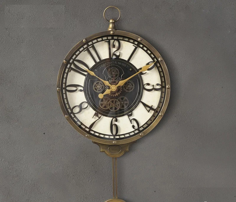 Бесплатная доставка декоративные круглые часы для гостиной гостиничная мебель в