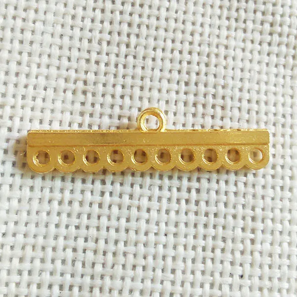 Винтажные золотые и серебряные подвески 3 ряда пряди переключатели застежки для