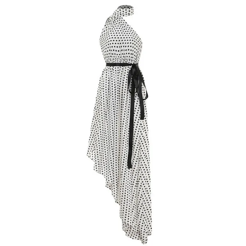 Hirigin женское летнее длинное платье без рукавов на одно плечо в стиле бохо 2020