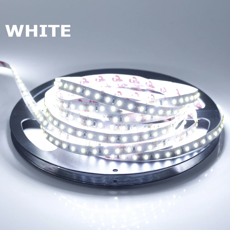 Светодио дный полоски 3014SMD 600 светодио s один Цвет DC 12 В 5 м/лот 1 гибкая