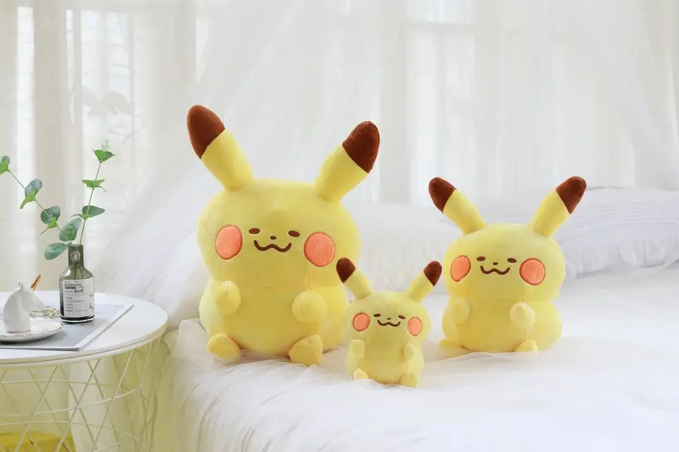 Q версия каваи Пикачу eevee плюшевые игрушки прекрасный мультфильм мягкие диван подушка кукла милый подарок для девочки подарок на день детей