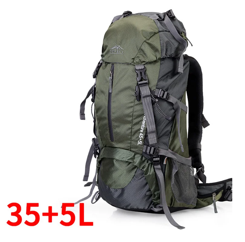 40L-60L походный рюкзак для походов на открытом воздухе многофункциональная внешняя рама сумка для альпинизма рюкзак рюкзаки дорожная спортивная сумка - Цвет: Green 40L