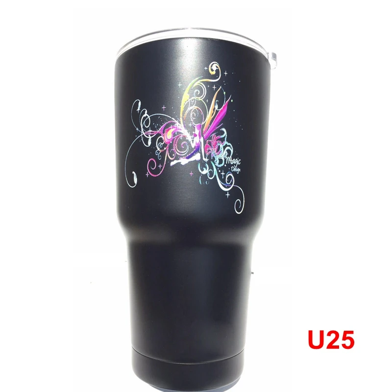 U25 50 шт. Единорог бутылка из нержавеющей стали с двойными стенками Вакуумная чашка-термос с Защита от проливов крышка 16 унций 20 унций 22 унций 30 унций 32 унций - Цвет: U25