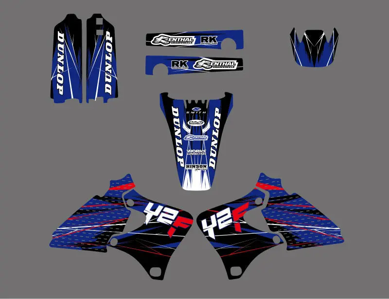 Графические и Фоновые наклейки наборы наклеек для Yamaha 4 мазка YZ250F YZ400F YZ426F YZF 250F 400F