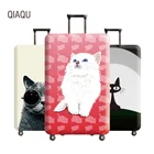 Чехол для чемодана с милым котом, 18-32 дюйма, Эластичный Защитный чехол для чемодана, чемодана на колесиках, пылезащитный чехол, аксессуары для путешествий